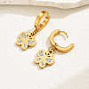 Fashionable Classic Butterfly 201 Stainless Steel Hoop Earrings MR2941-2