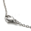 304 Stainless Steel Pendant Necklaces NJEW-G123-03P-4