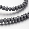 Non-magnetic Synthetic Hematite Bead Strands G-F300-48B-F09-1