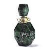 Assembled Synthetic Pyrite and Imperial Jasper Openable Perfume Bottle Pendants G-R481-14B-1