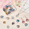 28Pcs 7 Colors Alloy Pendants FIND-SC0015-16-3
