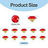 1 Bag Pointed Back Glass Rhinestone Cabochons RGLA-TADJ0001-01A-06-3
