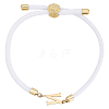 1pc Adjustable Nylon Cord Slider Bracelets for Women BJEW-LP0001-33N-G-1