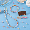 100Pcs Crackle Transparent Glass Beads GLAA-TADJ0001-12I-5