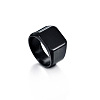 Square Titanium Steel Finger Rings WGB1DFB-03-2