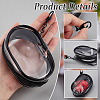 4Pcs 2 Colors Oval Transparent PVC Mini Cable Organizer Zipper Bags AJEW-PH0012-02-4