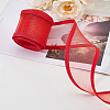 Elastic Polyester Mesh Ribbons OCOR-WH0082-172B-4