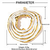 304 Stainless Steel Enamel Big Pendants STAS-OY002-80G-01-2