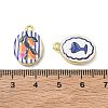 Printed Brass Pendants KK-CBA84C5-15G-3