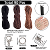 DIY Faux Suede Cord Necklaces/Bracelets Making Kits KK-SP0004-01-2