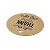 Thank You Theme Kraft Paper Jewelry Display Paper Price Tags CDIS-K004-01G-4