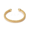 Classic Rack Plating Brass Cuff Bangle LS-BJEW-E071-23G-7