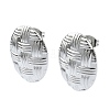 Tarnish Resistant 201 Stainless Steel Stud Earrings EJEW-K270-22P-1