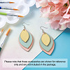 DIY Unfinished Wooden Pendant Earring Making Kits DIY-YS0001-16-23