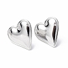 304 Stainless Steel Heart Stud Earrings for Women X-EJEW-F300-16P-1