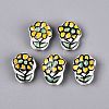 Handmade Porcelain Ceramic Beads PORC-Q005-08A-1