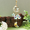 Stainless Steel Cable Chains Pouch Teardrop Pendant Decorations HJEW-TA00370-5