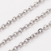 304 Stainless Steel Cable Chains CHS-K002-02-1.5mm