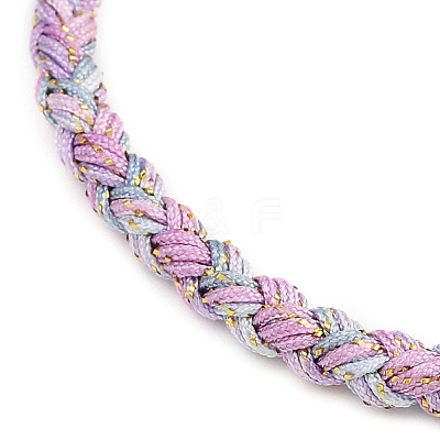 4MM Braided Nylon Cord Bracelets FIND-A057-01G-18-1