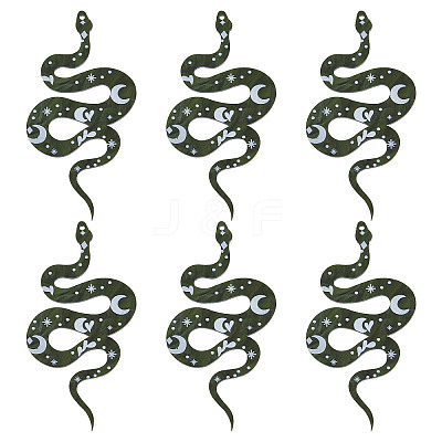 Western Style Acrylic Big Pendants SACR-SC0001-09-1