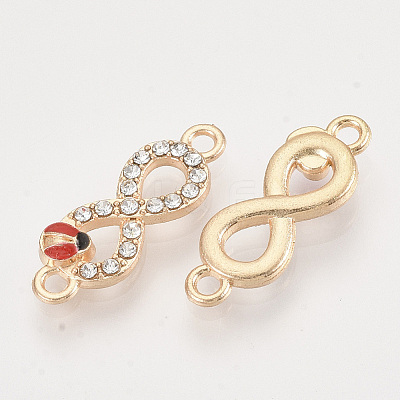 Alloy Rhinestone Links connectors X-ALRI-T004-14LG-1