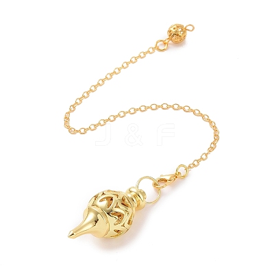 Brass Pointed Dowsing Pendulums AJEW-A044-01-1