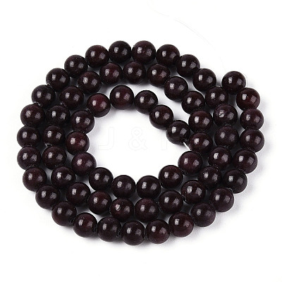 Dyed Natural Mashan Jade Round Beads Strands G-T139-6mm-67I-1