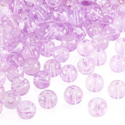 80Pcs Handmade Transparent Lampwork Beads FIND-TAD0001-04C-1