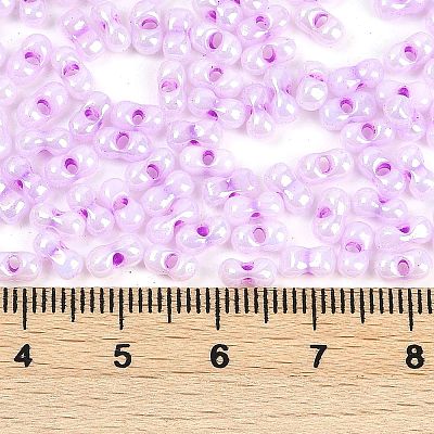 Lustered Glass Seed Beads SEED-K010-04A-1