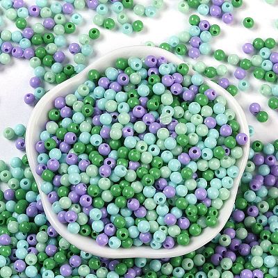 Opaque Acrylic Beads X1-OACR-H118-07B-06-1