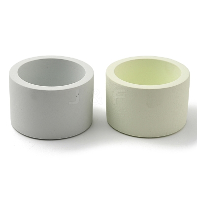 2Pcs 2 Colors Cement Candle Cups AJEW-FG0001-93B-1