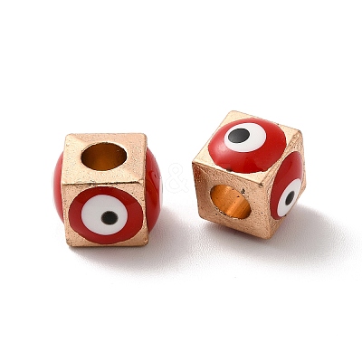 Alloy Enamel European Beads ENAM-D049-02KCG-05-1