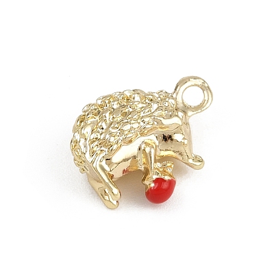Alloy Enamel Charms FIND-I052-03G-01-1