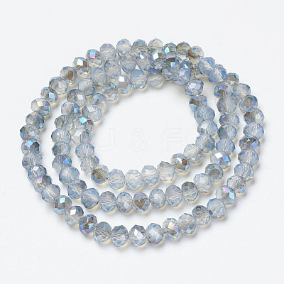 Electroplate Glass Beads Strands EGLA-A034-J6mm-I05-1
