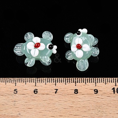 Handmade Lampwork Bumpy Beads Strands LAMP-T021-25G-1