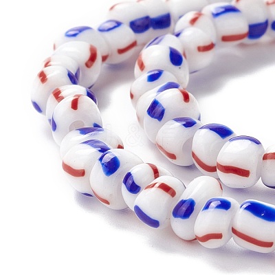Handmade Lampwork Beads Strands BLOW-K001-01B-10-1