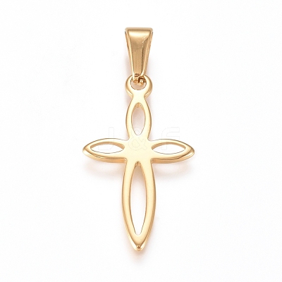 304 Stainless Steel Pendants STAS-L210-30G-1