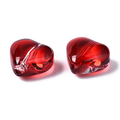 Transparent Spray Painted Glass Beads GGLA-S054-012A-02-1