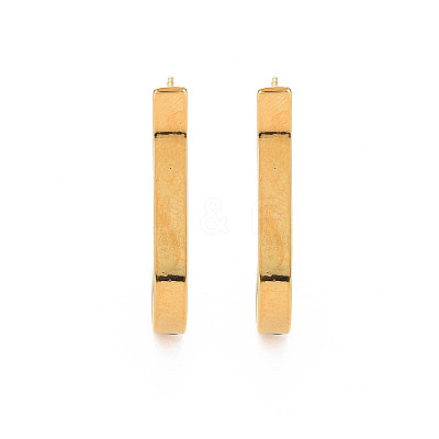 Brass Stud Earring Findings KK-S364-041-1