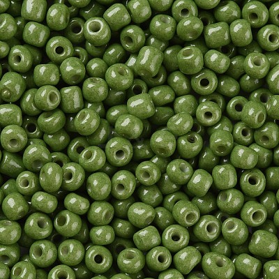 Baking Paint K9 Glass Seed Beads SEED-US0003-4mm-K9-1