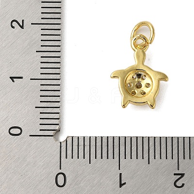 Rack Plating Brass Micro Pave Cubic Zirconia Charms KK-P279-12G-1