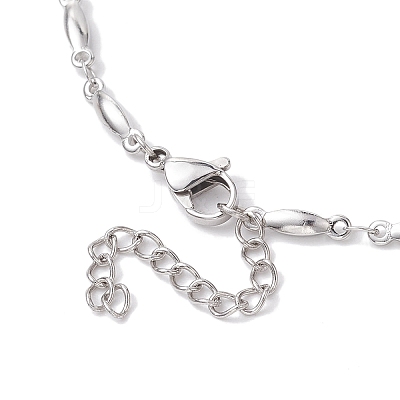 Non-Tarnish 304 Stainless Steel Bar Link Chain Necklaces NJEW-JN04927-02-1