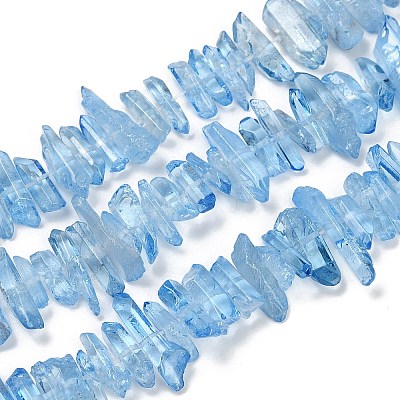 Natural Quartz Crystal Points Beads Strands G-K181-B06-01-1