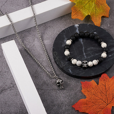 7Pcs 7 Style 304 Stainless Steel Beads FIND-PJ0001-15-1