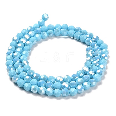 Opaque Glass Beads Stands X-EGLA-A035-P6mm-B08-1