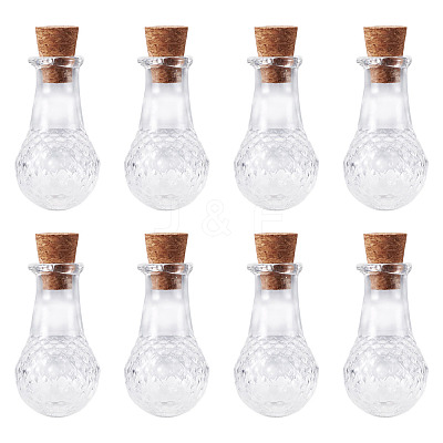 10Pcs Clear Glass Wishing Bottles AJEW-TA0002-85A-1