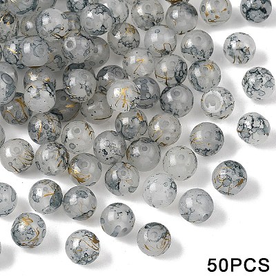 Glass Imitation Jade Beads GLAA-YWC0007-01H-01-1