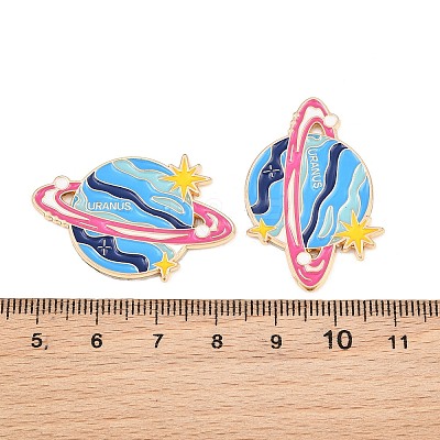 Space Planet Alloy Enamel Cabochons AL-CBA1A6F-07KCG-H-1