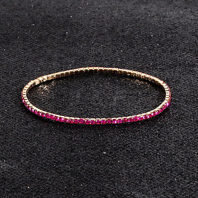 Alloy Rhinestone Cup Chain Bracelets for Women WG1E62A-11-1