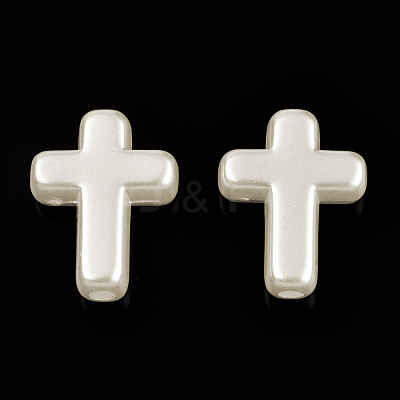 ABS Plastic Imitation Pearl Beads OACR-T018-06-1